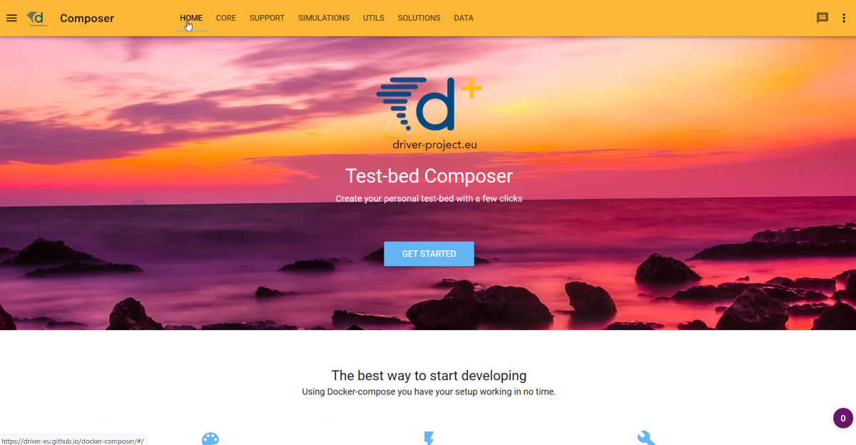 Test-bed composer's home page